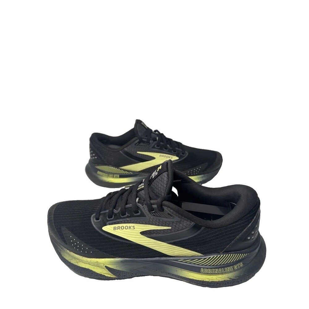 Brooks Adrenaline GTS 24 Weatherized Men’s 7.5 Black Yellow Running Shoes